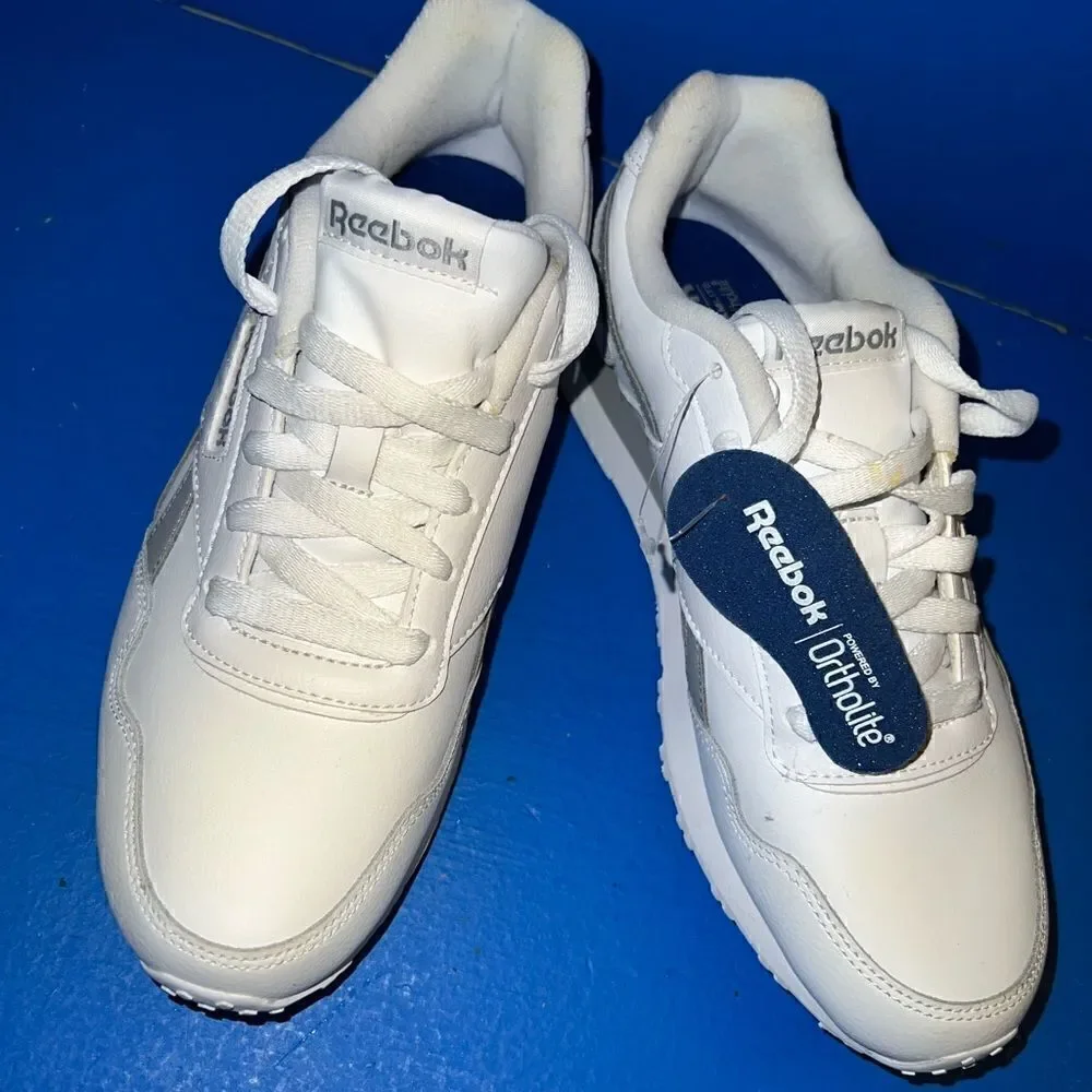 Reebok Womens Classic DV5030 White Running Shoes Lace Up Low Top Size 8.5